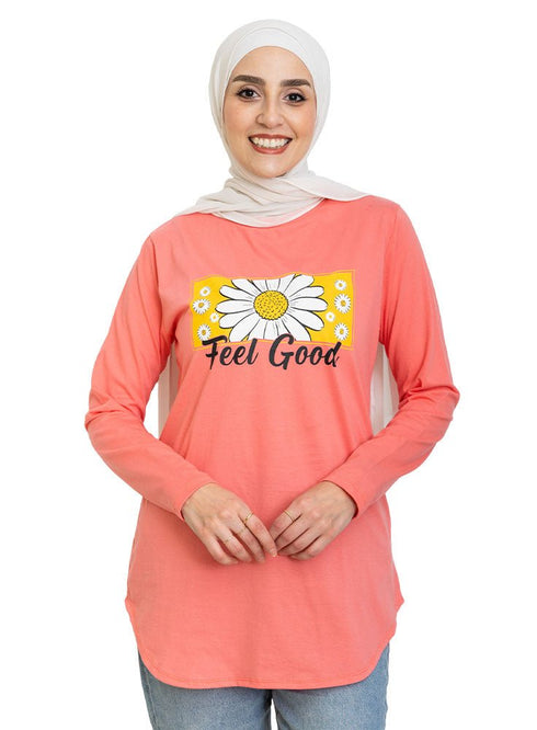 Bubblegum Printed Long - Sleeve Design 13 - Khotwh